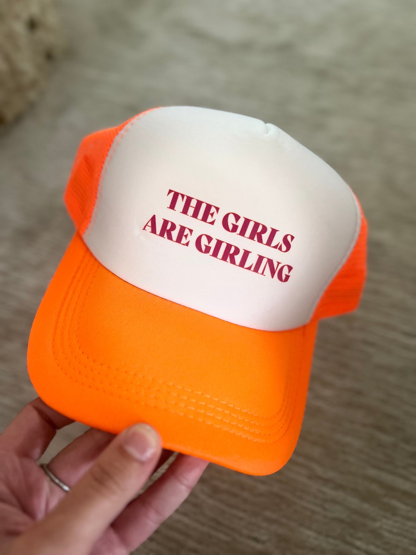 The Girls are Girling Custom Trucker Hat, Cute Hats, Trendy Trucker Hats, Custom Hats