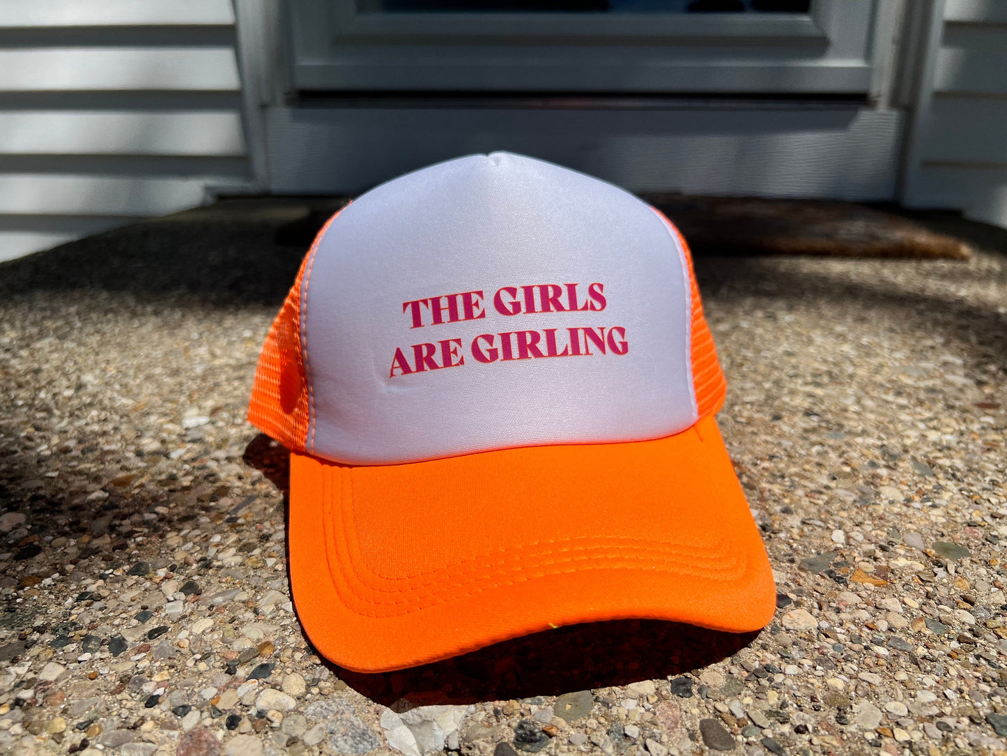 The Girls are Girling Custom Trucker Hat, Cute Hats, Trendy Trucker Hats, Custom Hats