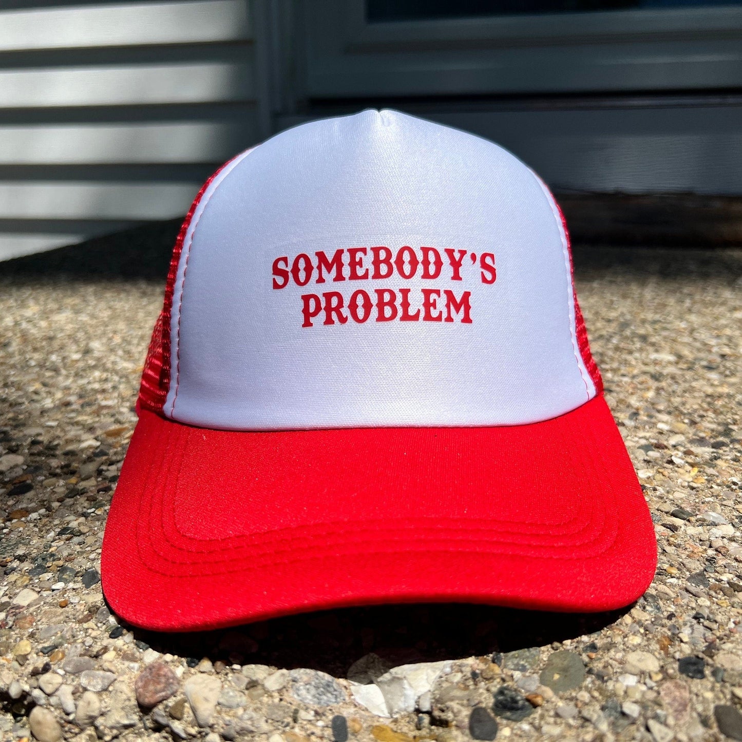 Somebody's Problem Custom Trucker Hat, Cute Hats, Trendy Trucker Hats, Custom Hats