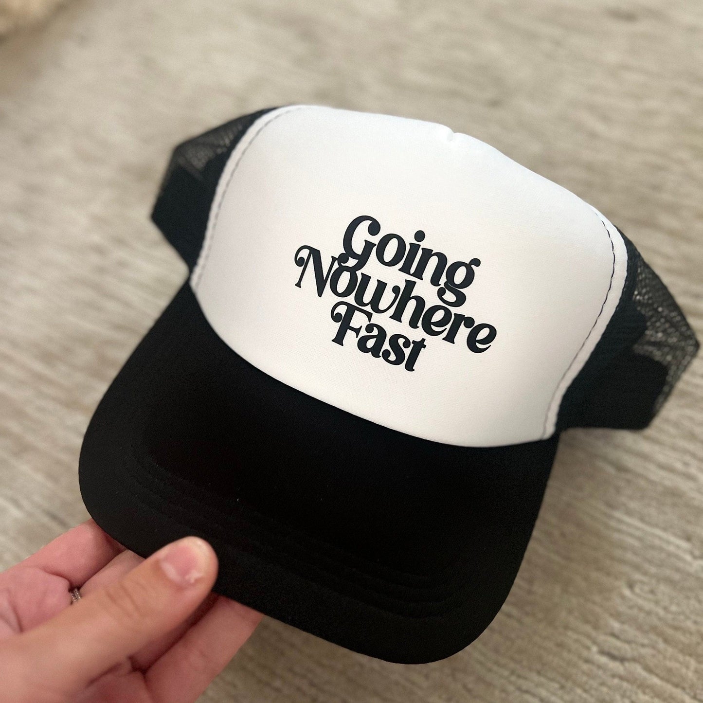 Going Nowhere Fast Custom Trucker Hat