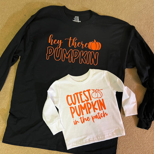 Mama and Mini Fall Shirts, Pumpkin Shirts, Fall Matching Shirts for Mom and Daughters